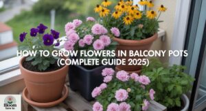 How to Grow Flowers in Balcony Pots (Complete Guide 2025)