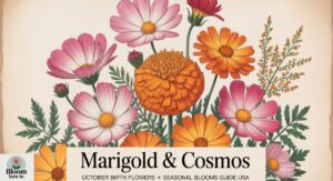 Marigold & Cosmos: October Birth Flowers + Seasonal Blooms Guide USA