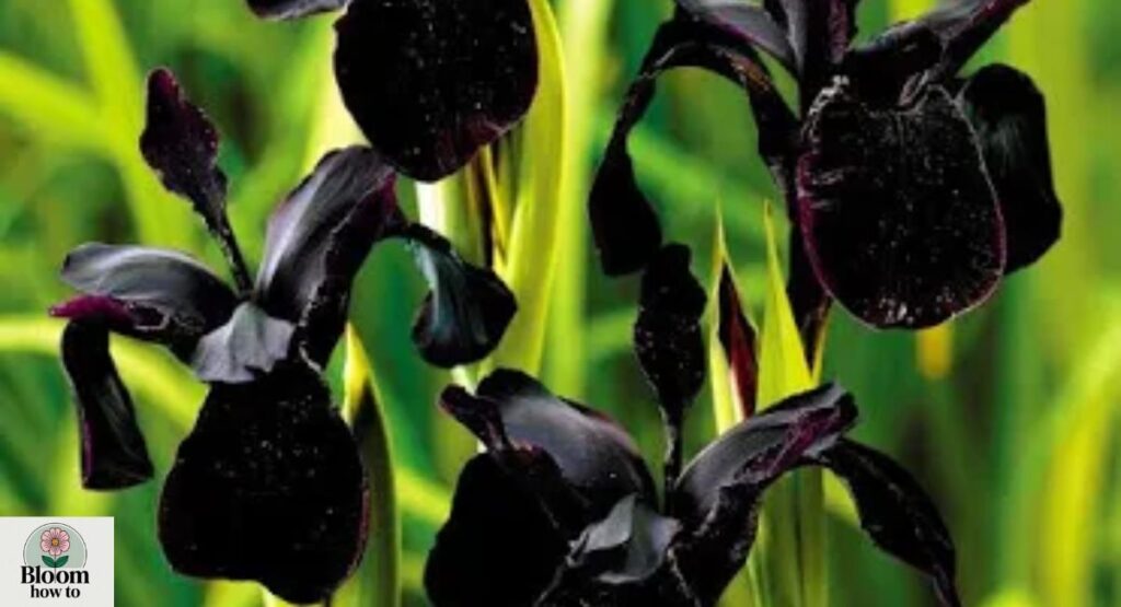 Black Iris Flower